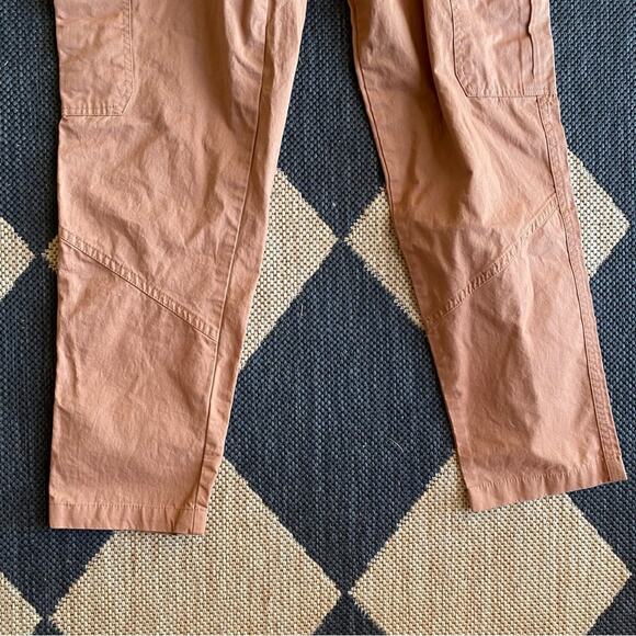 New Sans Souci $112 Clay Brown Elastic Waist Cargo Crop Small - Picture 10 of 14